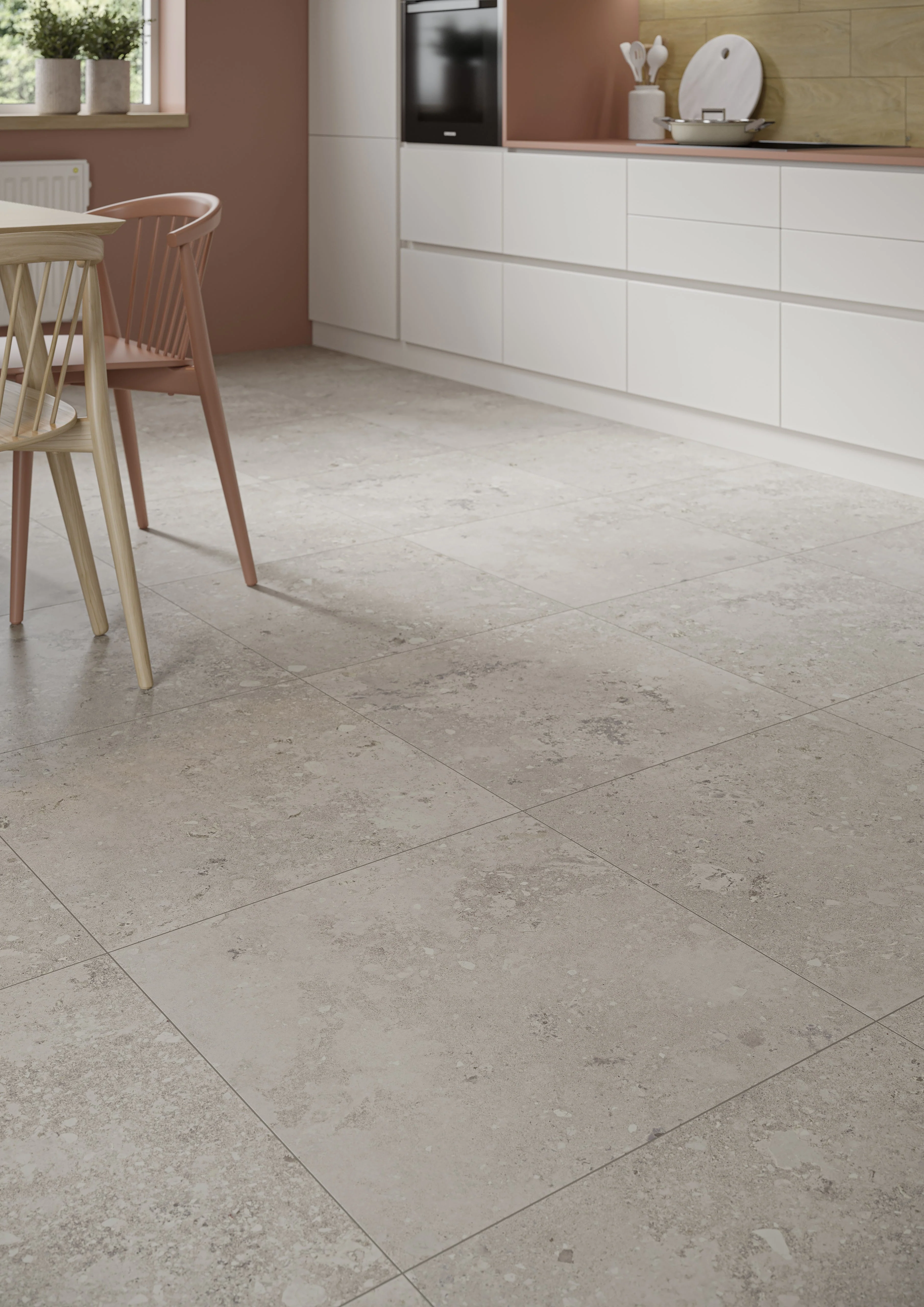Borgholm Kalksten Taupe Matt Rect. 60x60 CM Klinker - Image 2