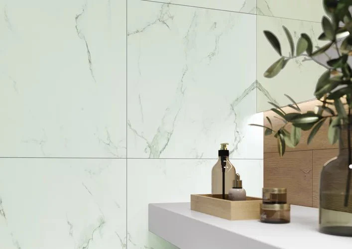 Deluxe Marble White Matt Rect. 60x60 CM Klinker - Image 2