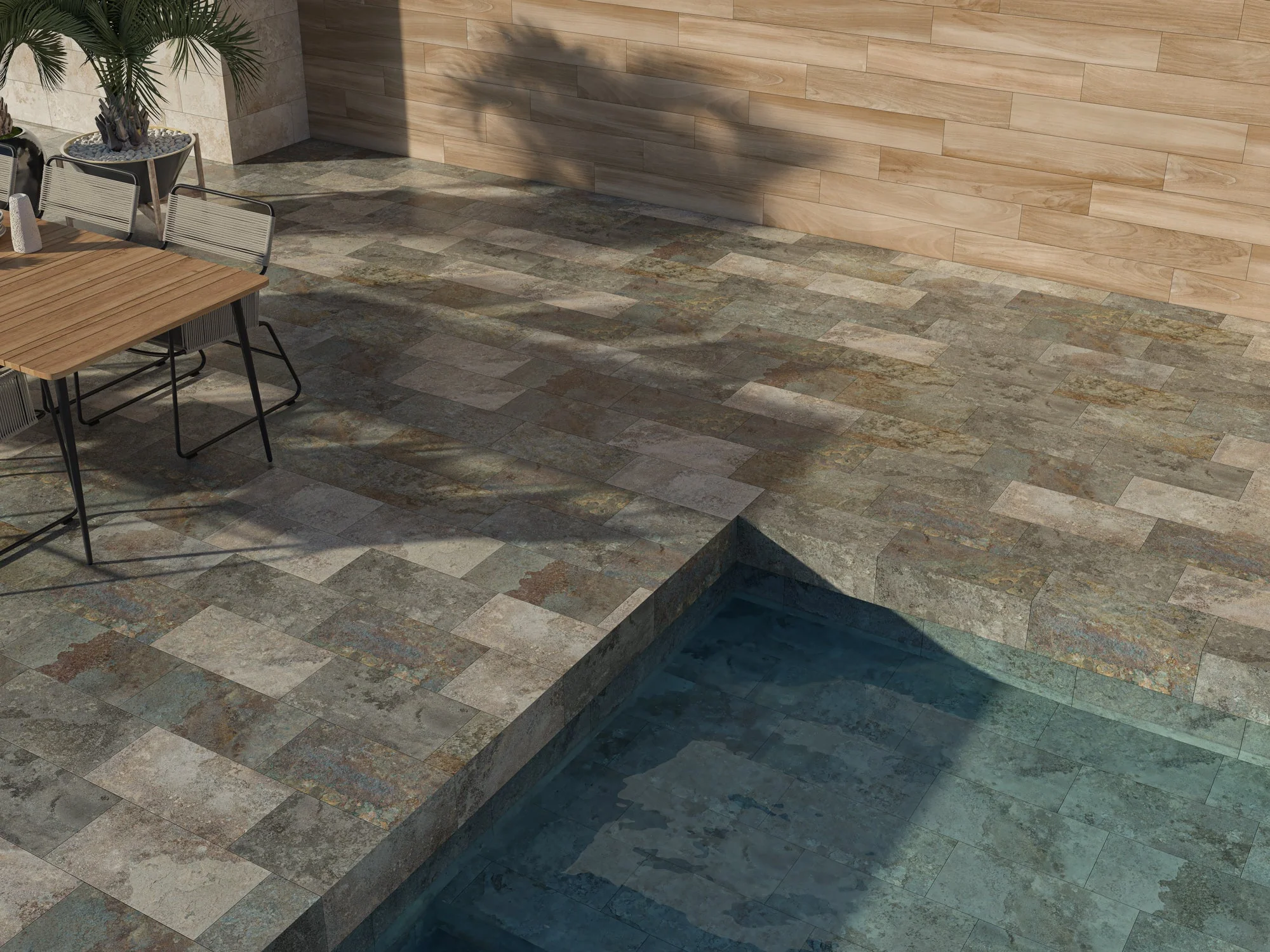 Earth Stone Mix 30x60 CM Rect. Matt Klinker