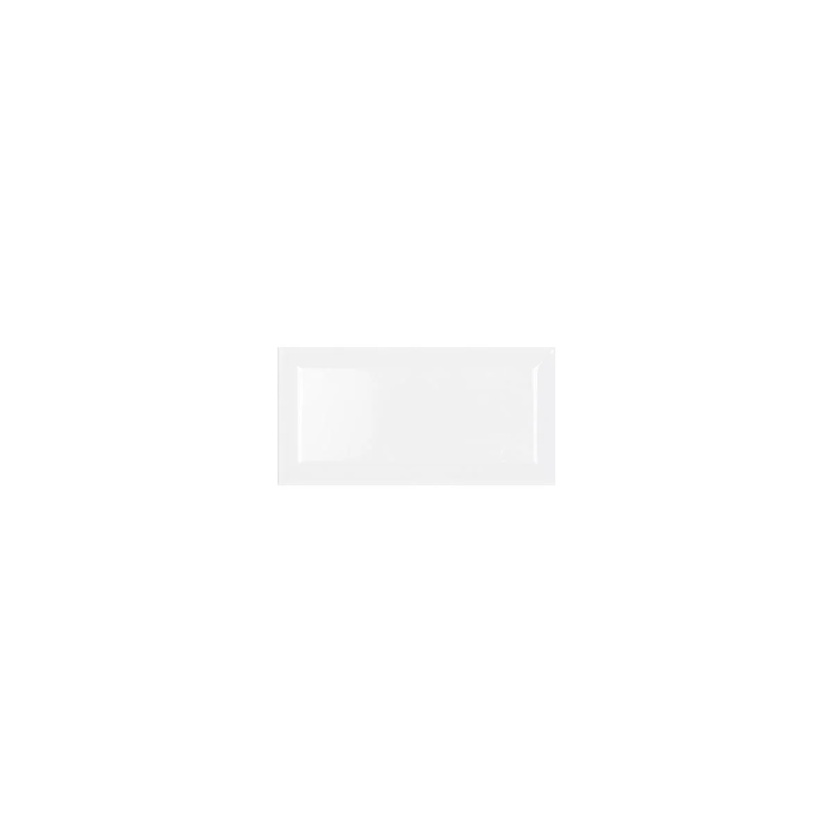 Fasad Vit Blank 10x20 CM Kakel