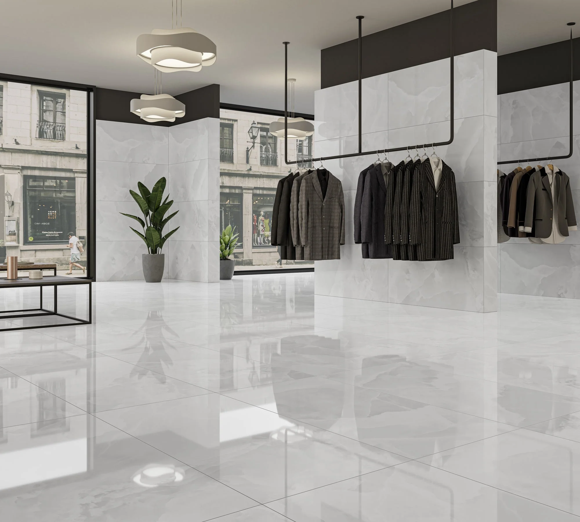Granada Lux White 60x120 CM Blank Klinker - Image 2