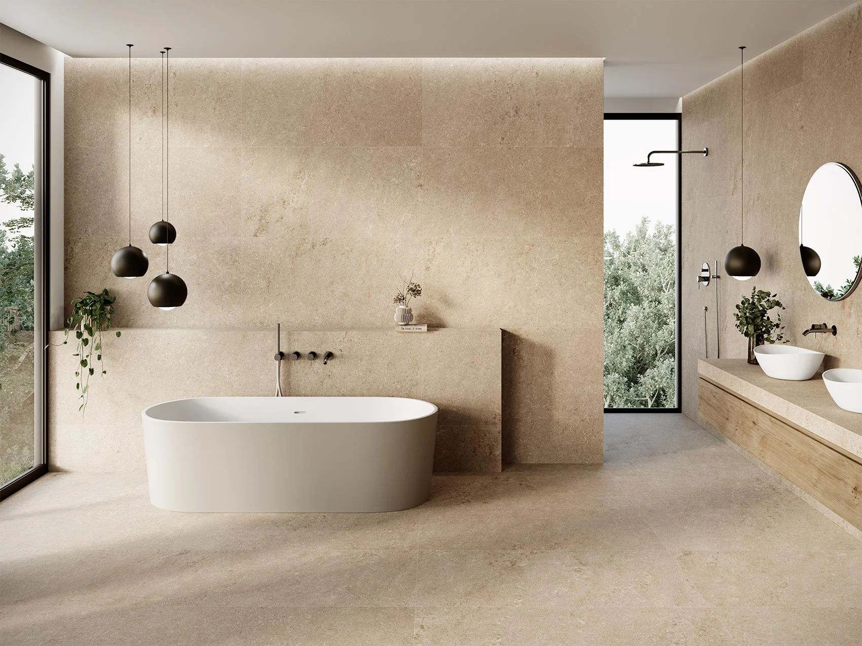 Kalk Deluxe Beige Matt Rect. 60x60 CM Klinker