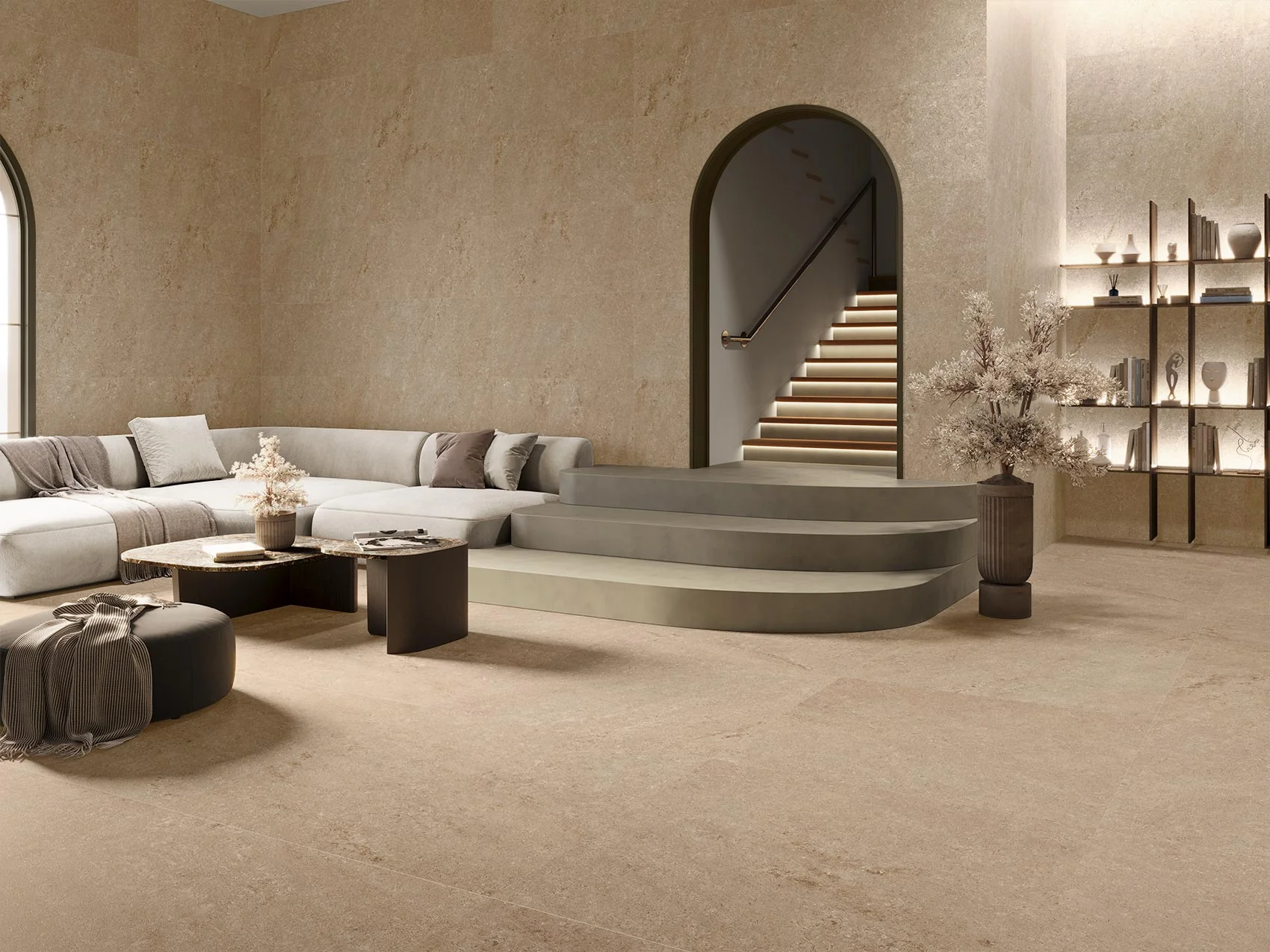 Kalk Deluxe Beige Matt Rect. 60x60 CM Klinker - Image 2