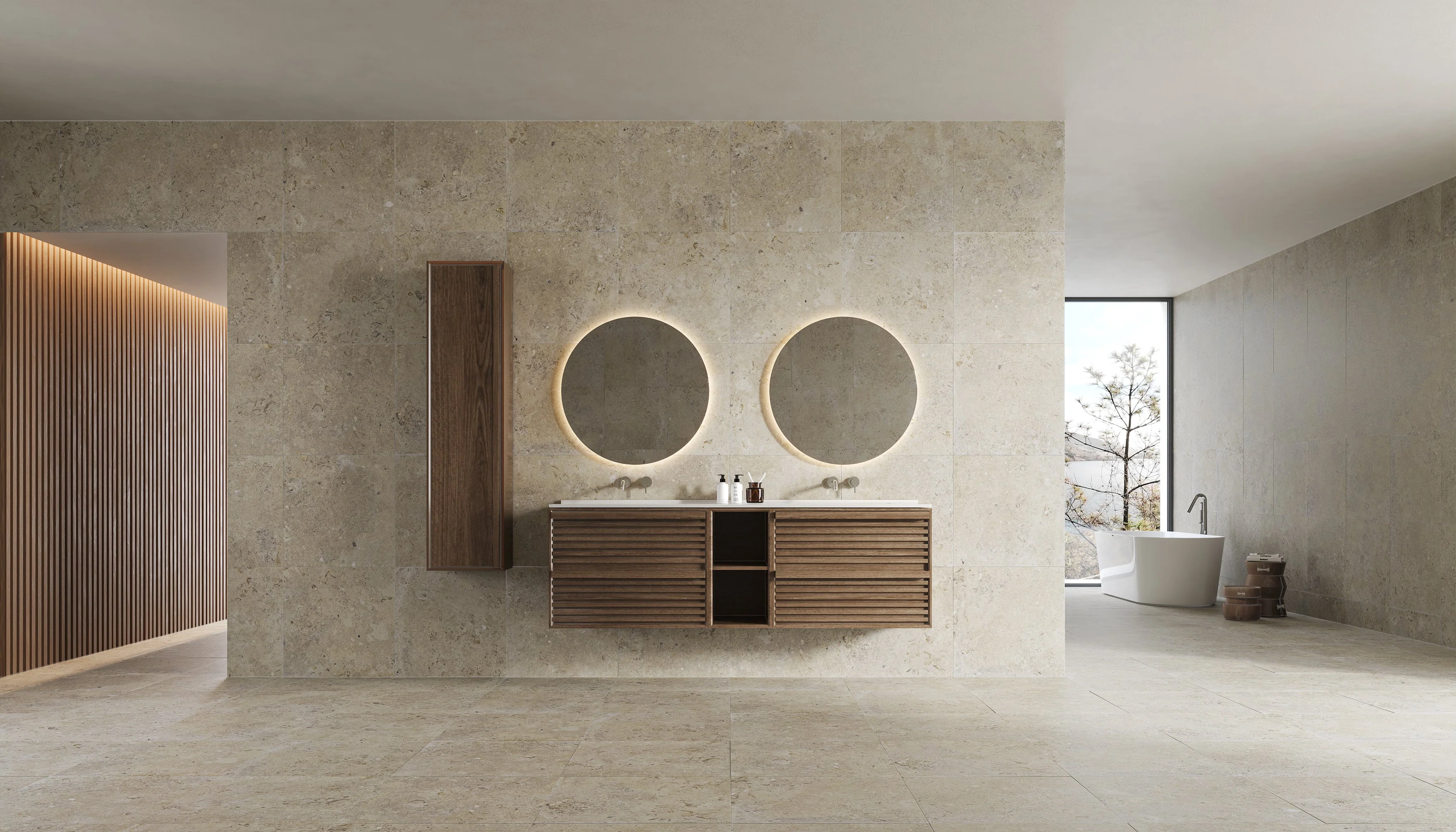 Kalksten Klinker Beige Matt Rect. 60x60 CM Klinker - Image 4