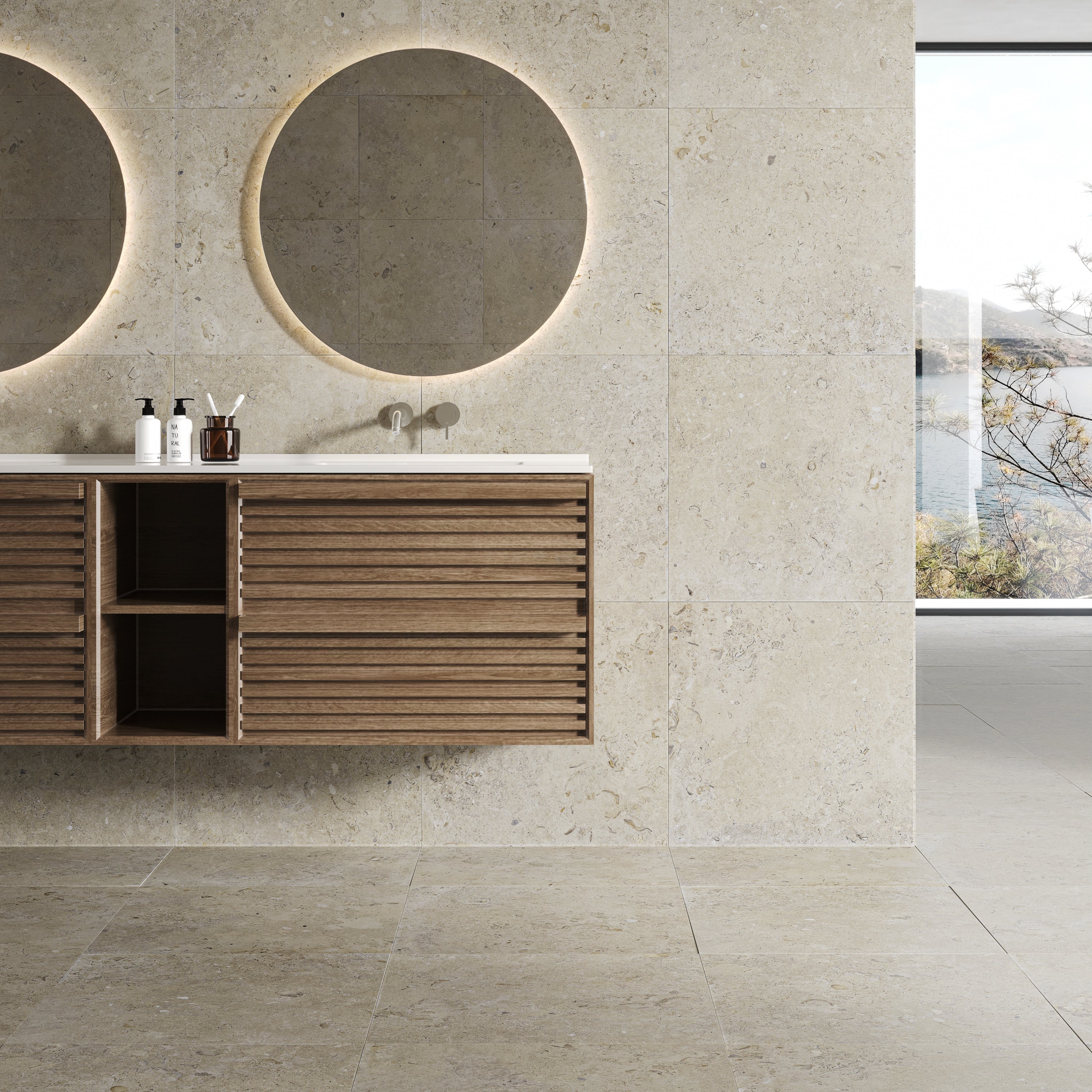 Kalksten Klinker Beige Matt Rect. 60x60 CM Klinker - Image 6
