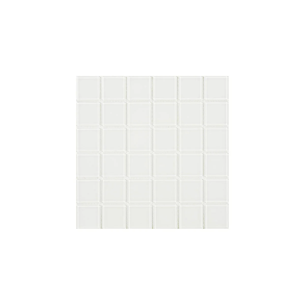 Kristall Vit 48×48 MM Mosaik