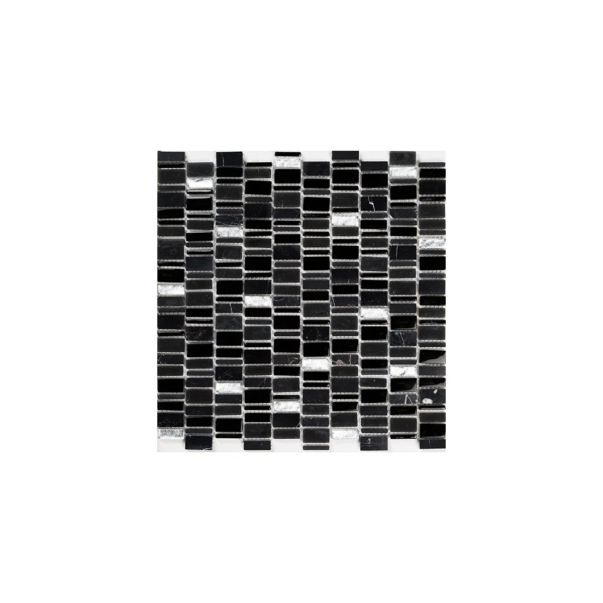 Mixmosaik Waterfall Black 298×298 MM