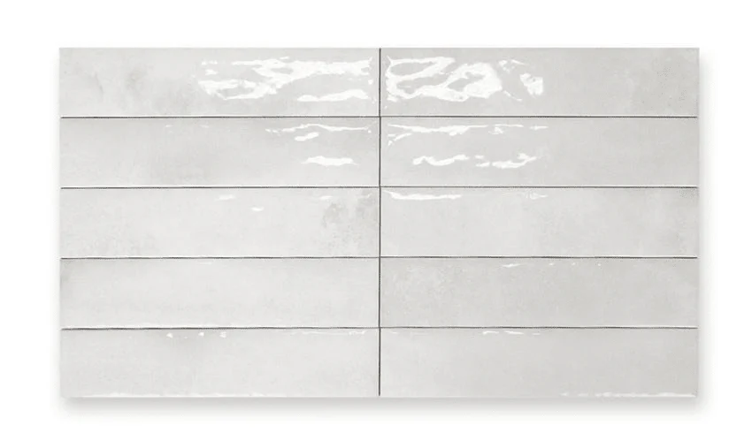 Monaco White Mix 6.5x30 CM Kakel - Image 2