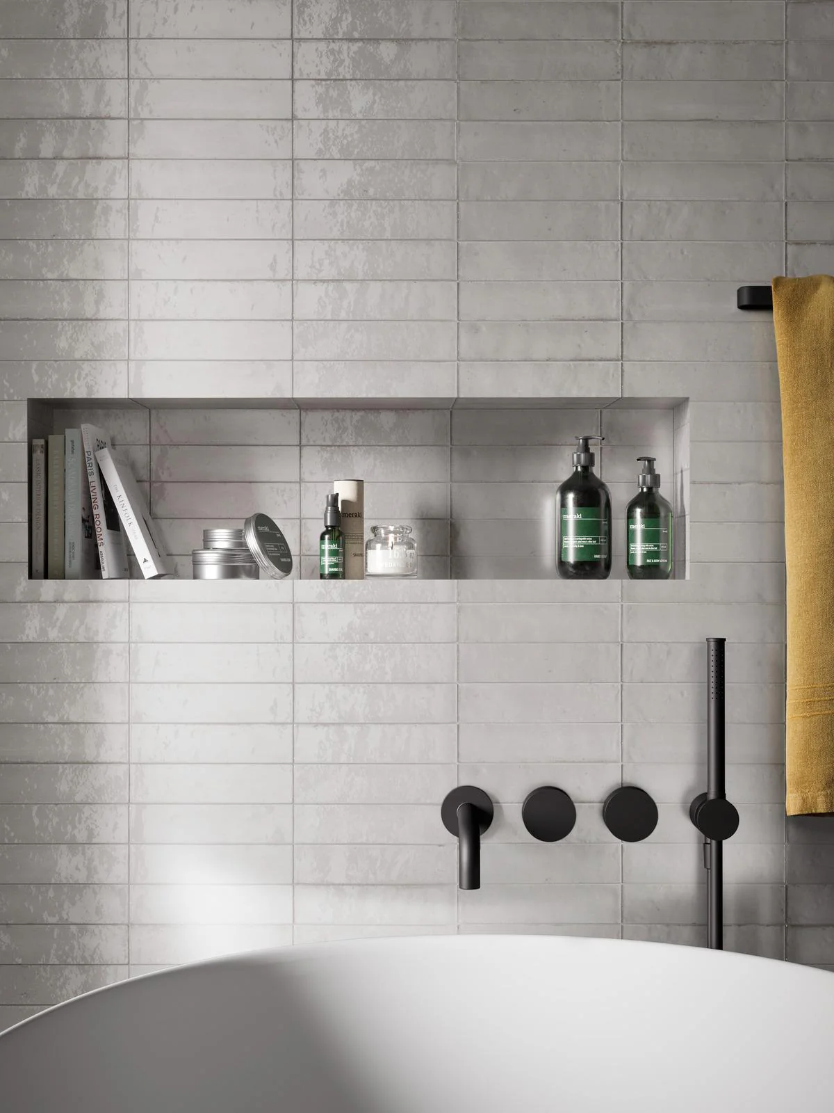 Monza White 6x24 CM Klinker