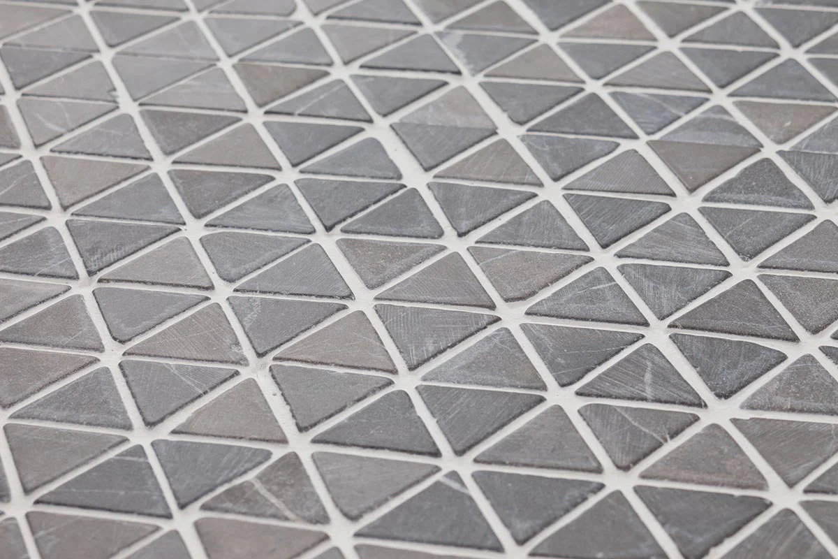 Naturstensmosaik Triangle Mini Grå 28x28x28 MM