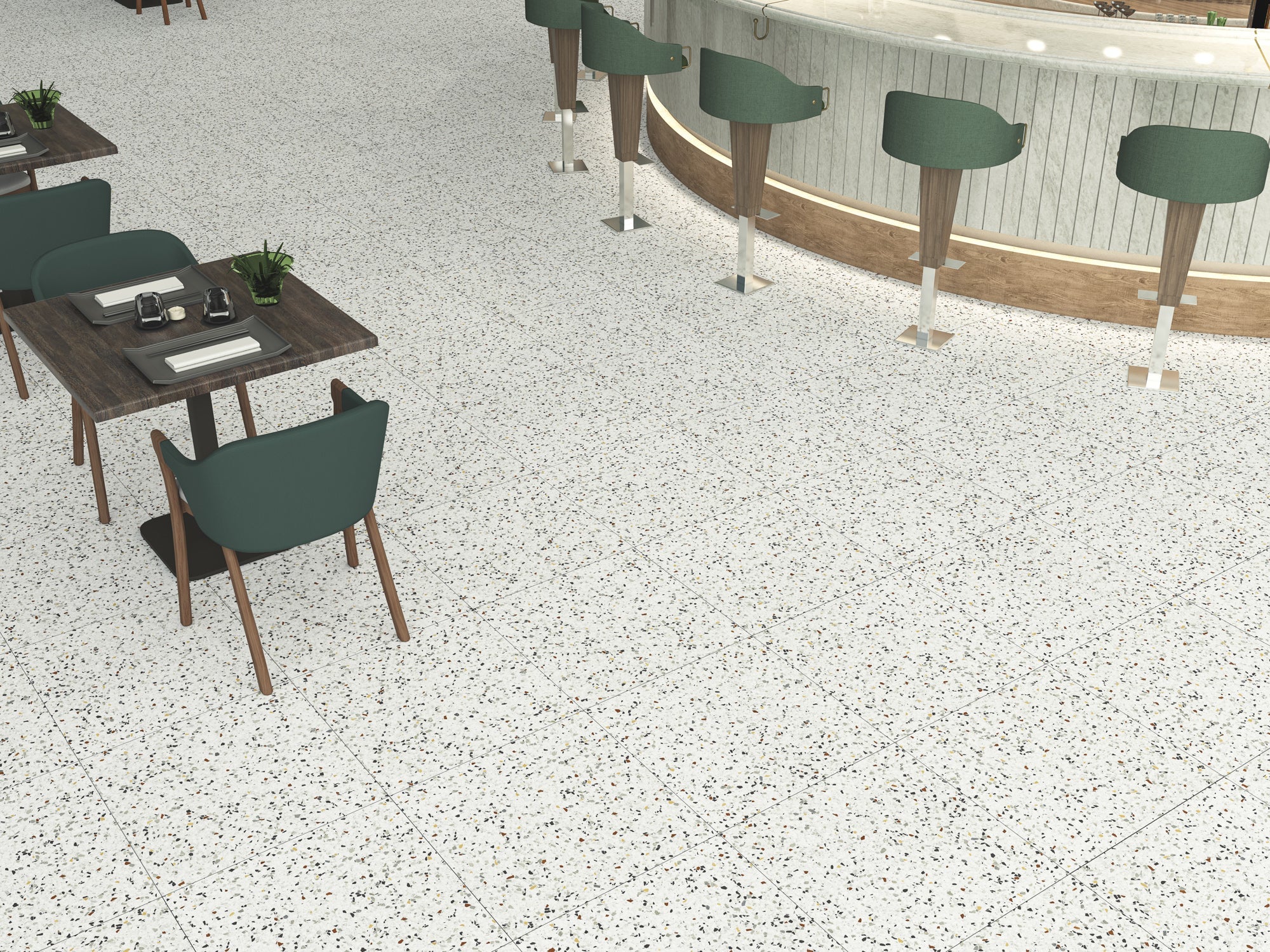 Örebro Terrazzo Mix 60.8x60.8 CM Klinker