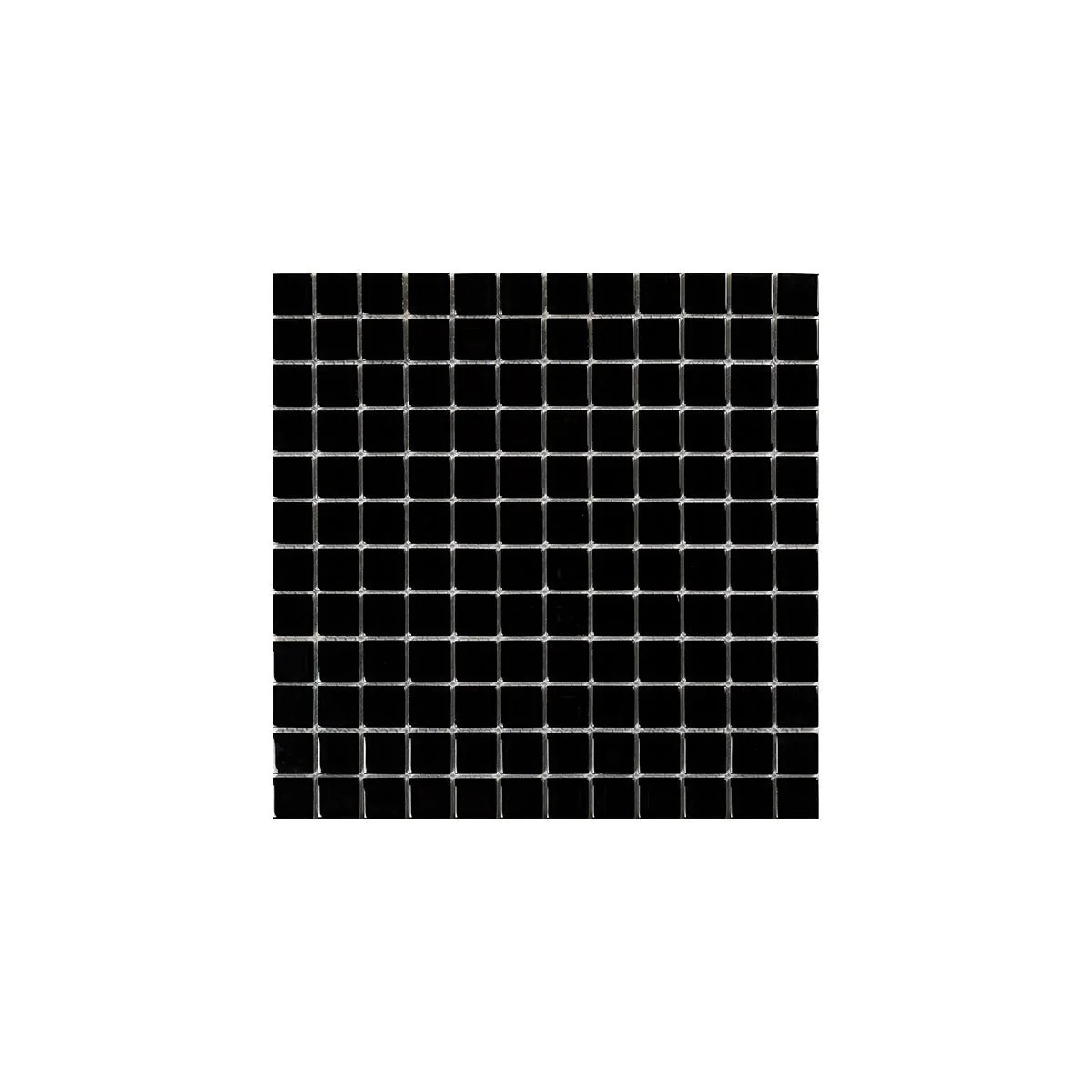 Paketpris 12 kvm Kristall Svart 23×23 MM Mosaik