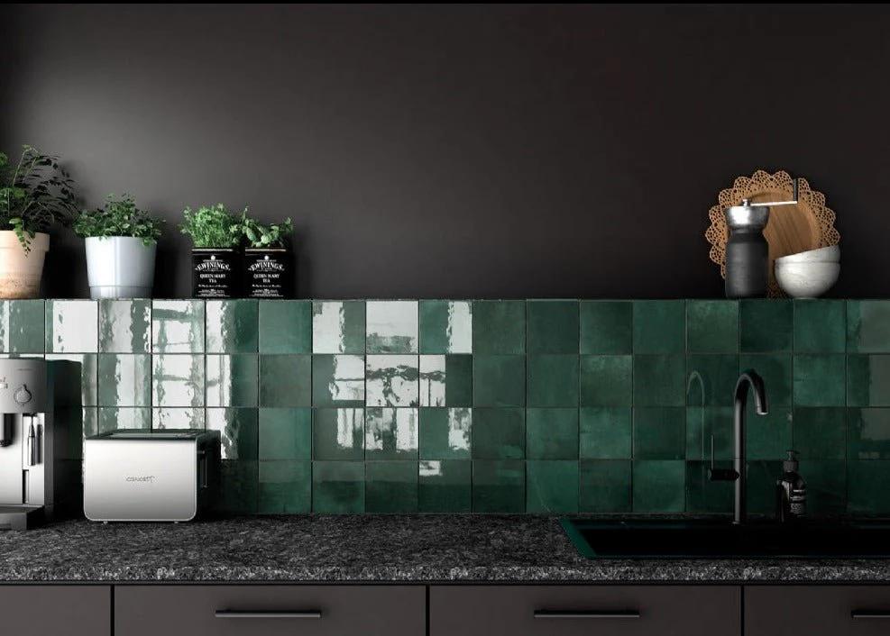 Pazcal Moss Green 13,2x13,2 CM Kakel