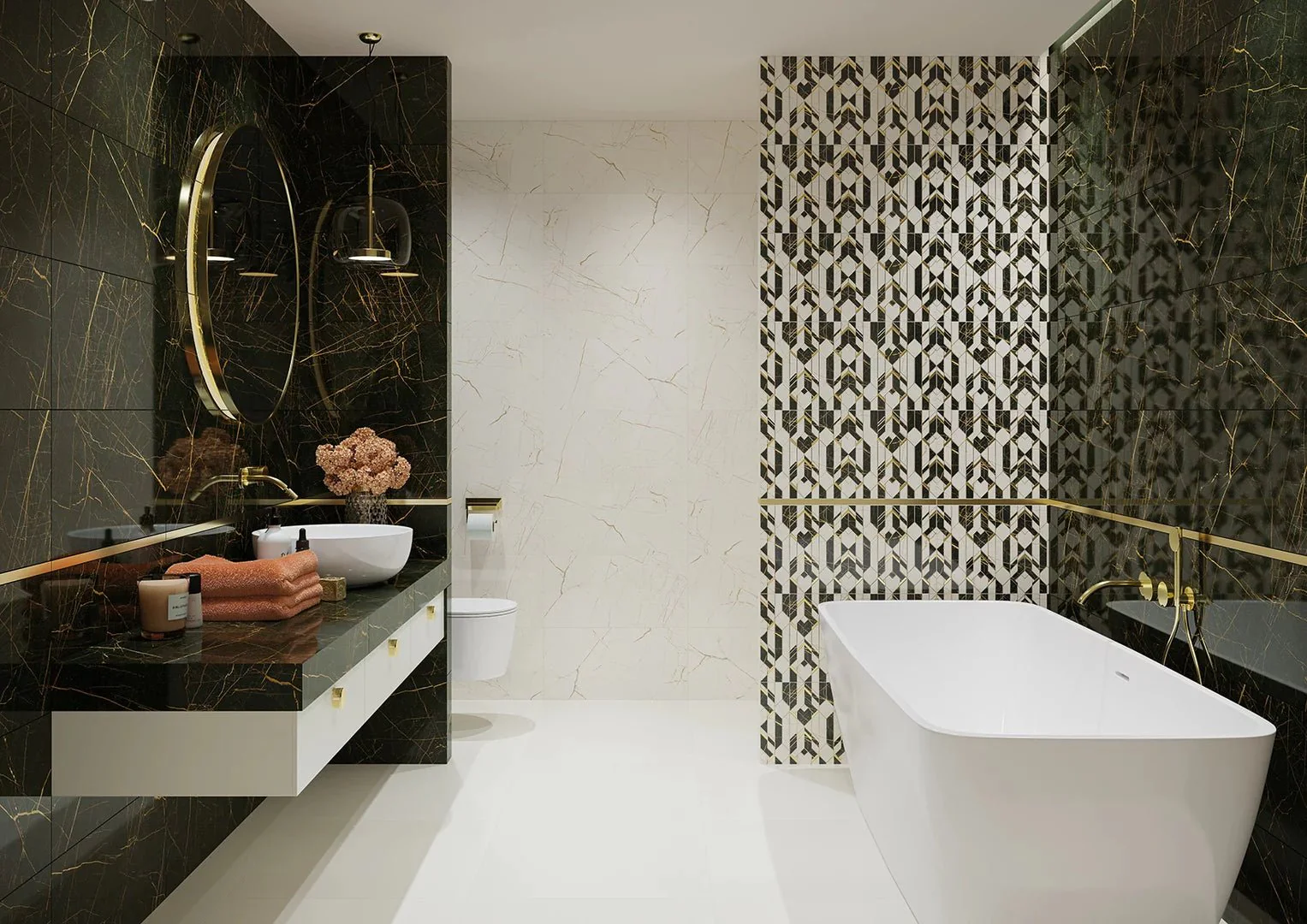 Royal Marbles Black 30x60 CM Kakel - Image 2