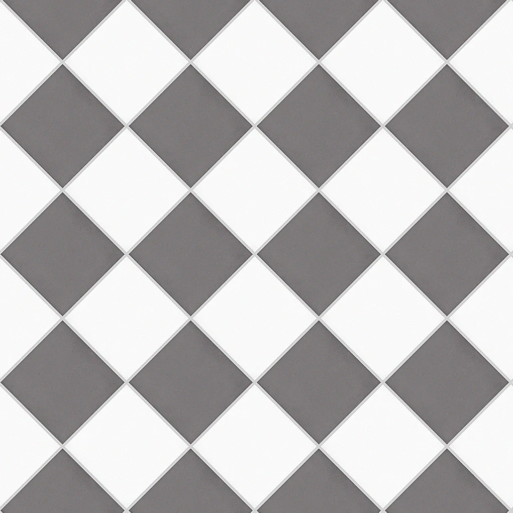 Schackrutigt Vit/Grå 20x20 CM Klinker - Image 2