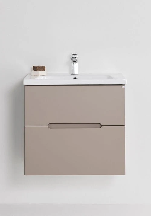 Tvättställsskåp Clay 600 Beige med tvättställ Hafa - Image 2