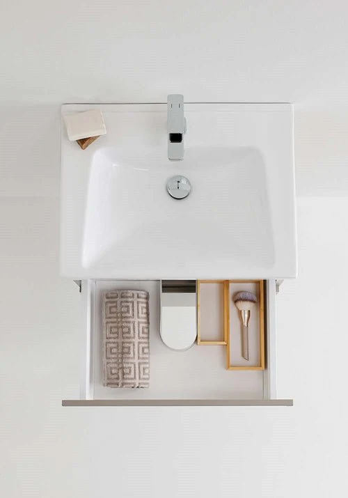 Tvättställsskåp Clay 600 Beige med tvättställ Hafa - Image 3